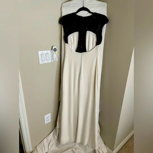 green emerald velvet dress Ralph Lauren Off-Shoulder Side-Slit Dress